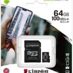 Carte mémoire Kingston Canvas Select Plus 64 Go MicroSDXC UHS-I Classe 10 (SDCS2/64GB)