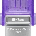 Clé USB Kingston DataTraveler microDuo 3C USB Type-A / USB Type-C 3.2 - 64 Go (DTDUO3CG3/64GB)
