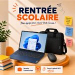 Pack Complet : PC Lenovo IdeaPad Slim 3 15IRH10 + Office Famille 2024 + Kaspersky + batterie Samsung + souris offerte