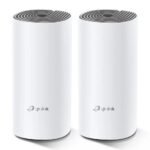 TP-Link Deco E4 (2-pack) Bi-bande (2,4 GHz / 5 GHz) Wi-Fi 5 (802.11ac) Blanc, Gris Interne (DECO E4(2-PACK))