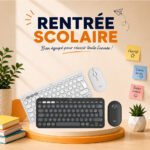 Ensemble clavier et souris sans fil Logitech Pebble 2 Combo