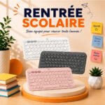 Clavier sans fil Logitech Pebble Keys 2 K380s - Français (AZERTY)