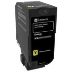 Lexmark CS720, CS/CX725 Jaune - Cartouche de toner d'origine (74C50Y0)