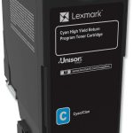Lexmark CS/CX725 Cyan - Cartouche de toner d'origine (74C5HC0)