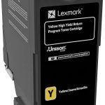 Lexmark CS/CX725 jaune - Cartouche de toner d'origine (74C5HY0)