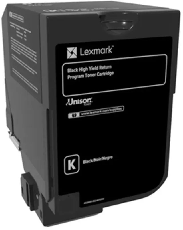 cms0esheh08cpqgd7iz64xn81.jpg Lexmark CS/CX725 Noir - Cartouche de toner d'origine (74C5HK0) – Image 1
