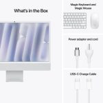 iMac 24 (Puce M4) Apple M4 (10-Core/GPU10-Core) 16Go 256 Gb Silver – Image 2