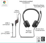 Micro-casque filaire Logitech H390 - USB type-C (981-001576) – Image 7