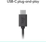 Micro-casque filaire Logitech H390 - USB type-C (981-001576) – Image 3