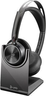 CASQUE SANS FIL HAUT DE GAMME HP POLY VOYAGER FOCUS 2 - POLY VF2 AVEC STAND – Image 3