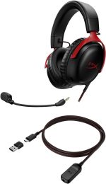 HyperX Cloud III — Casque de jeu (noir/rouge) (727A9AA) – Image 2