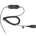 Micro-casque Jabra Biz 1500 Duo - Antibruit + Cordon intelligent universel Jabra GN1200CC - 2 mètres (1519-0154 + 88011-99) – Image 4