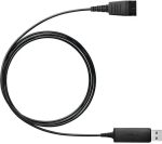 Casque-micro stéréo Jabra BIZ 2300 QD Duo Anti-Bruit avec adaptateur Jabra Link 230 - USB plug-and-play (2309-820-104 + 230-09) – Image 2