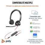 Micro-casque POLY Blackwire 3325 stéréo USB-C + connexion 3,5 mm + adaptateur USB-C/A (8X221AA) – Image 4