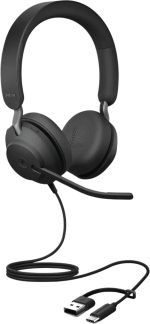 Micro-casque Jabra Evolve2 40 SE version Stereo MS USB-C/A (24189-999-799)