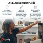 POLY Micro-casque Blackwire 3210 monaural USB-C + adaptateur USB-C/A (8X214AA) – Image 6
