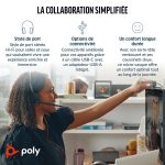 Poly Blackwire 3320 Stereo USB-C Headset +USB-C/A Adapter – Image 6