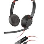 Poly Blackwire 5220 Stereo USB-C Headset +3.5mm Plug +USB-C/A Adapter