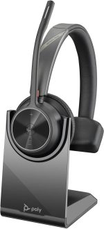 POLY Micro-casque Voyager 4310 certifié Microsoft Teams + dongle BT700 + base de chargement (77Y93AA) – Image 2