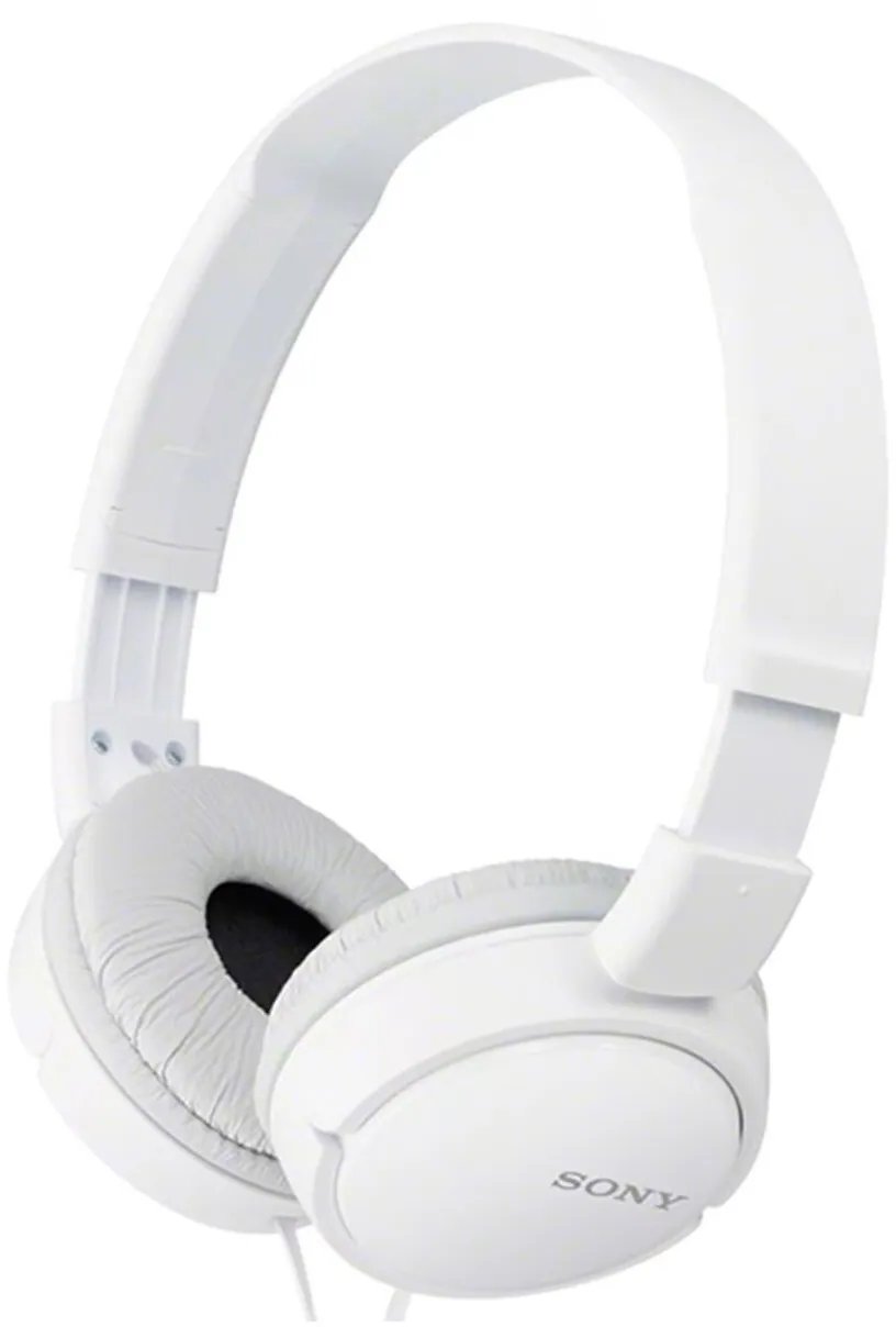 cmsoq59up06g9qg039y7vf4a6.jpg Casque Sony MDR-ZX110AP Pliable avec Microphone - Jack 3,5 mm (MDRZX110APWZE) – Image 1