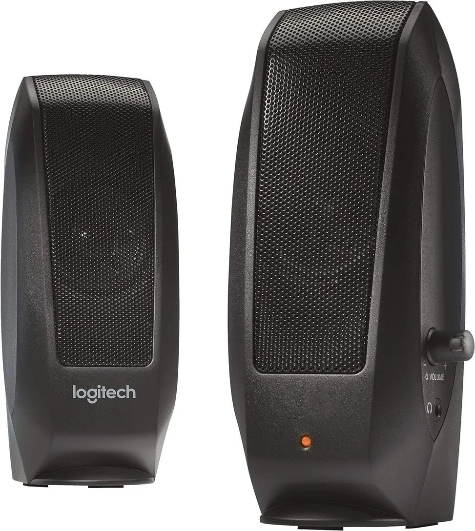 cmsoq5ixc06y1qg03fge7rfvg.jpg Haut-parleurs Logitech S120 pour PC - Noir (980-000010) – Image 1