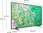Téléviseur Samsung 65" Crystal UHD DU8000 4K Serie 8 + Récepteur intégré (UA65DU8000UXMV) – Image 2