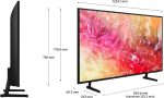 Téléviseur Samsung 50" Crystal DU7100 UHD 4K Serie 7 D + Récepteur intégré (UE50DU7100UXTK) – Image 2