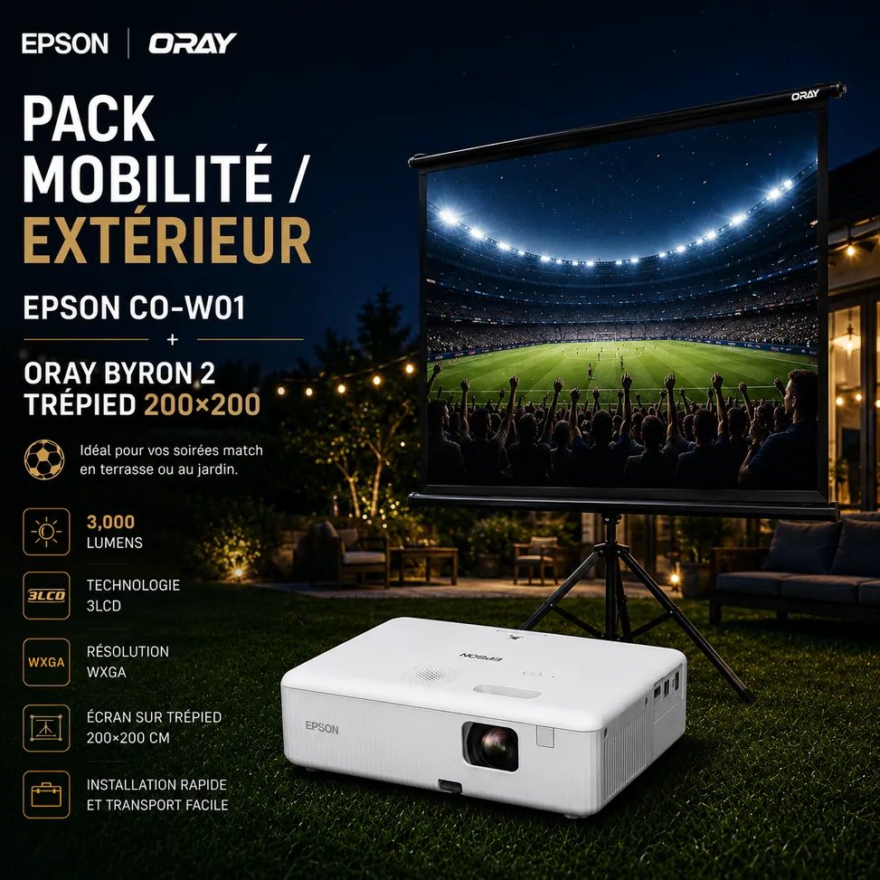cmsoq5uzy07ivqg0393tjj6fh.jpg Pack Salle polyvalente : vidéoprojecteur Epson CO-W01 + écran sur trépied Oray 200 × 200 – Image 1
