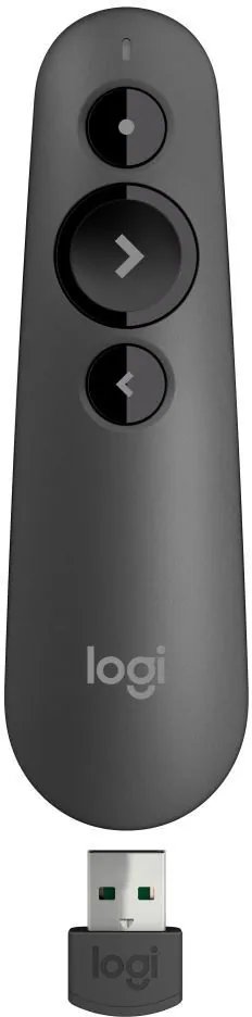 cmsoq6hm308poqg03hpck59ps.jpg LOGITECH R500 Laser Presentation Remote - GRAPHITE - 2.4GHZ/BT - N/A - EMEA – Image 1