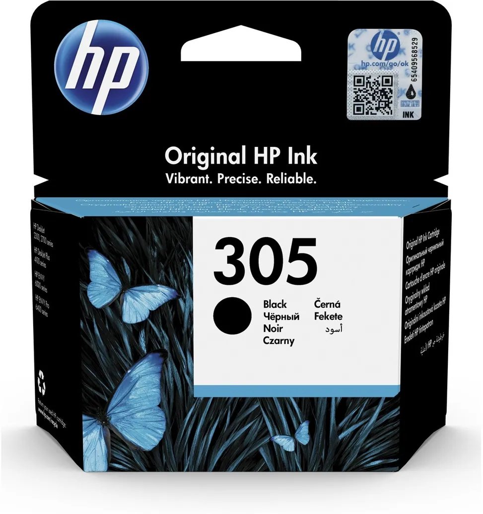 cmsosopo609s7qg03nib5hbo2.jpg HP 305 Black Original Ink Cartridge pour Deskjet 27xx Séries Deskjet Plus 41xx séries – Image 1