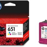 HP 651 Tri-color Original Ink Advantage CartridgeOfficeJet 202/252/ Ink Advantage 5575