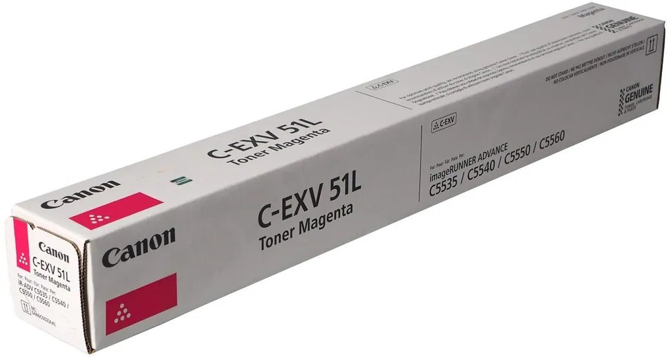 cmsosq9y10b4lqg03atza8fmj.jpg Canon toner C-EXV51 L Toner M- Yield:26,000 pages – Image 1
