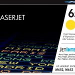 HP 656X Yellow LaserJet Toner Cartridge 22 Pages pour M653 séries