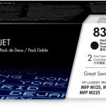 HP 83A 2-pack Black Original LaserJet Toner Cartri