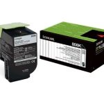 Cartouche de toner Lexmark Noir 808K du Programme de retour - 1000 pages