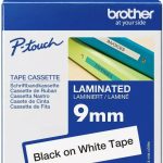 BROTHER Ruban Noir - Blanc 9mm