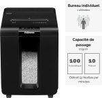 Destructeur Fellowes AutoMax™ 100M — Sécurité P-4 · 23 L · chargeur auto 100 feuilles – Image 5