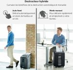 Destructeur Fellowes AutoMax™ 100M — Sécurité P-4 · 23 L · chargeur auto 100 feuilles – Image 6