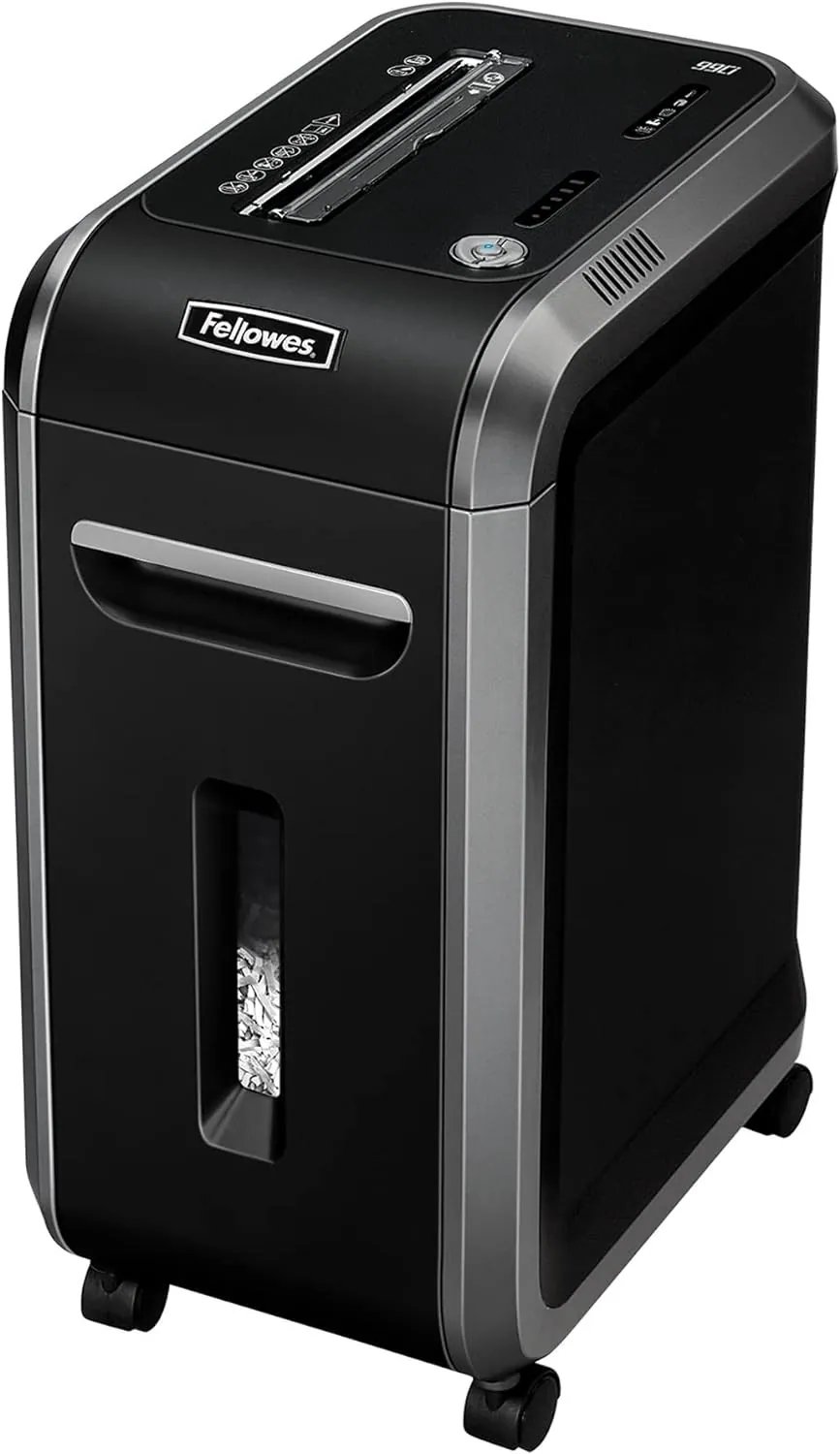cmsosrpgf0crpqg03l5bbif4n.jpg Destructeur Fellowes Powershred® 99Ci — Sécurité P-4 · 34 L · 18 feuilles/passage – Image 1
