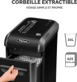Destructeur Fellowes Powershred® 99Ci — Sécurité P-4 · 34 L · 18 feuilles/passage – Image 4