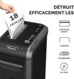 Destructeur Fellowes Powershred® 99Ci — Sécurité P-4 · 34 L · 18 feuilles/passage – Image 6