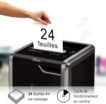 Destructeur Fellowes Powershred® 225Ci — Sécurité P-4 · 60 L · 24 feuilles/passage – Image 2