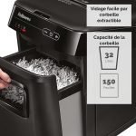Destructeur Fellowes AutoMax™ 150C — Sécurité P-4 · 32 L · chargeur auto 150 feuilles – Image 5