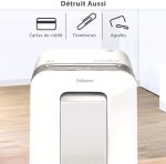 Destructeur Fellowes Powershred® LX201 — Sécurité P-5 · 22 L · 12 feuilles/passage – Image 3