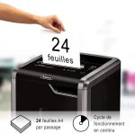 Destructeur Fellowes Powershred® 225i — Sécurité P-2 · 60 L · 24 feuilles/passage – Image 5
