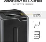 Destructeur Fellowes Powershred® 425Ci — Sécurité P-4 · 114 L · 32 feuilles/passage – Image 2