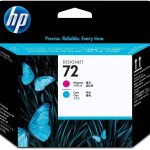 HP 72 Magenta and Cyan DesignJet PrintheadHP Designjet T1100/T1120/T1200/T2300/T610/T77x