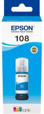 EPSON 108 EcoTank Cyan ink bottle pour L8050 – Image 2