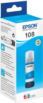 EPSON 108 EcoTank Cyan ink bottle pour L8050 – Image 3