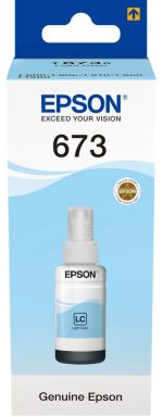 Epson T6735 Light Cyan ink bottle 70ml pour L800